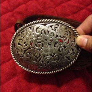 Tony Lama belt with buckle like new